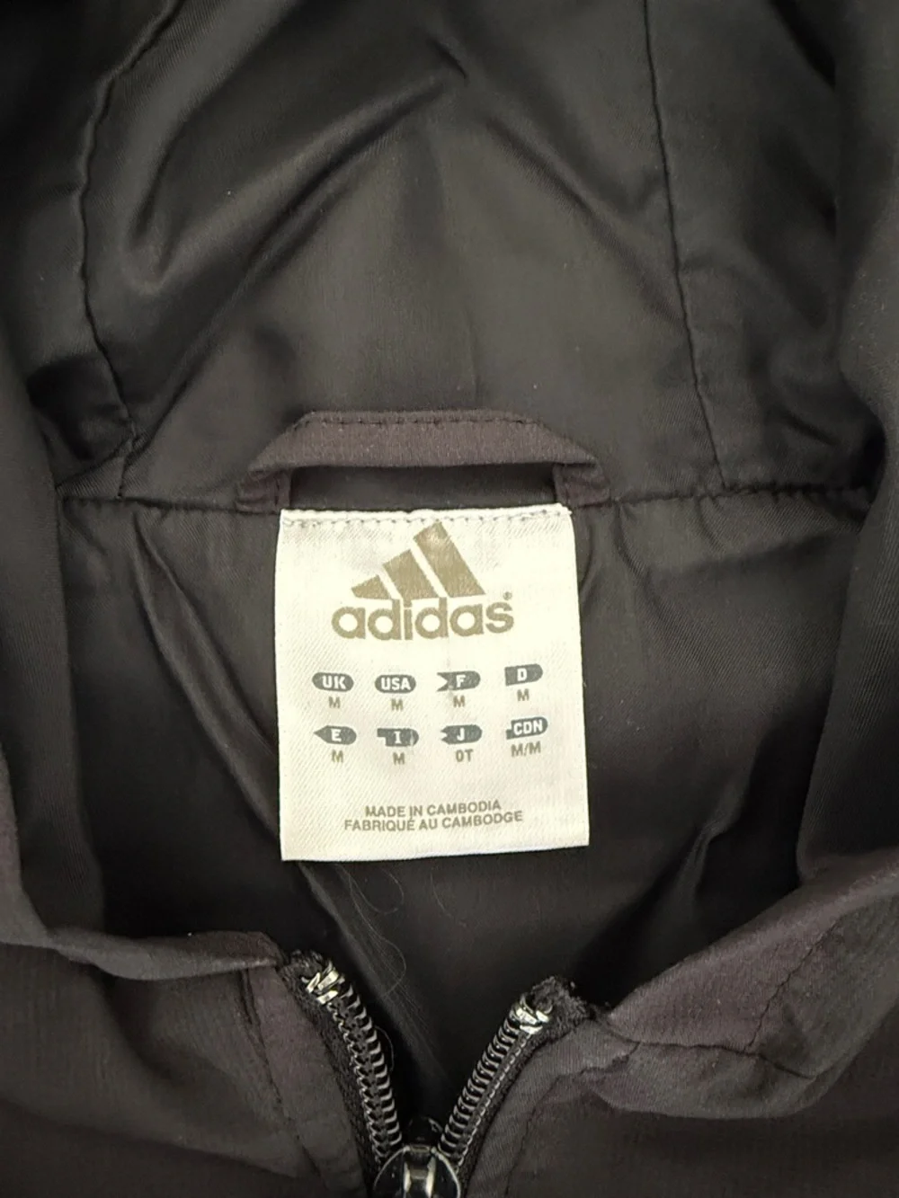 Adidas Black Hooded Track Jacket - Picture 2 of 6